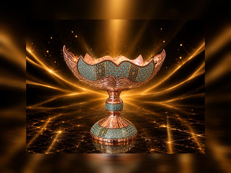 ظروف دکوری مس و خاتم