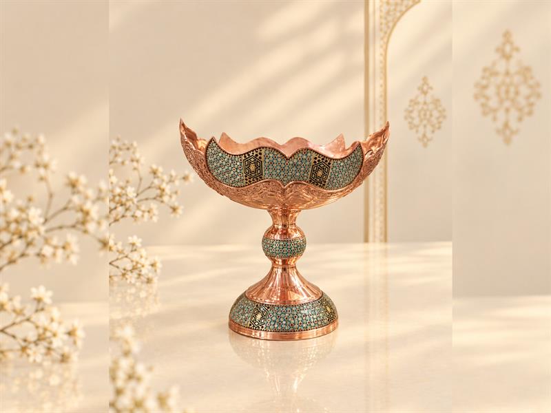 ظروف دکوری مس و خاتم